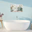 Ensemble de 2 plaques murales Bath Greens Botanical Interior, design par Kim Allen