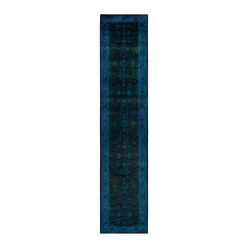 Tapis noué à la main unique en son genre Chimel - noir