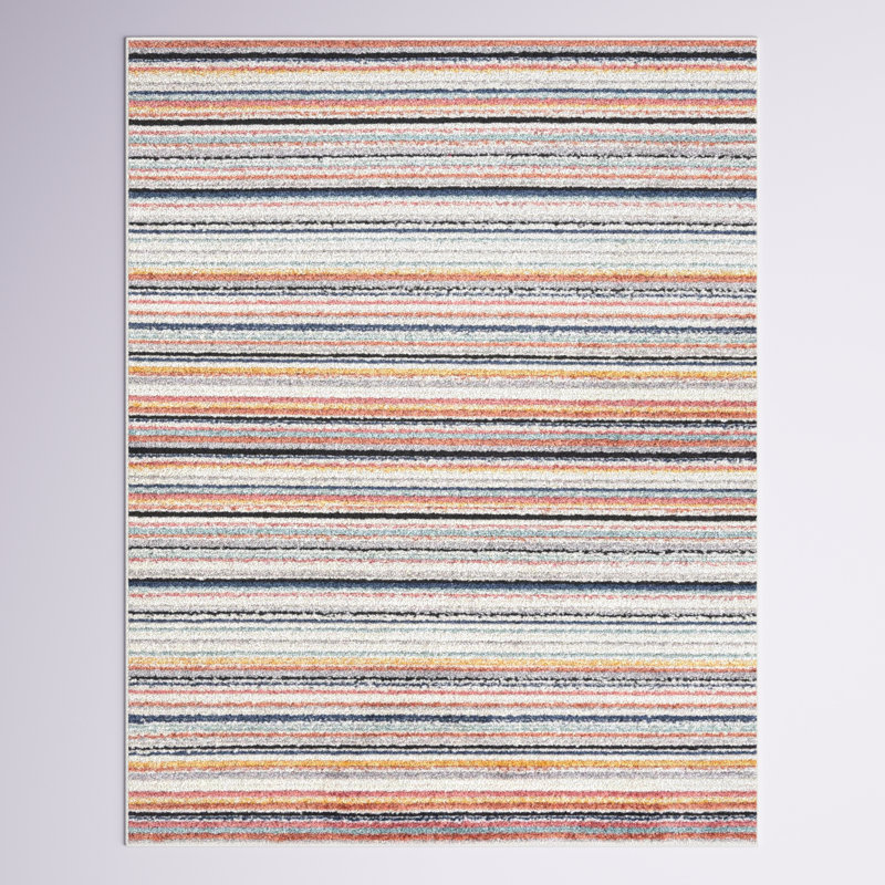 Prentice Striped Indoor Rug, Rectangle 7'10" x 10'