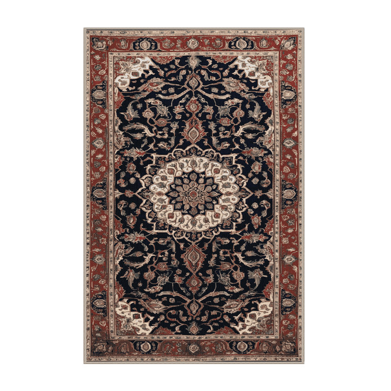 Tapis brun lavable à la machine, Rectangulaire 3 pi x 5 pi