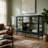 63'' Lighted China Cabinet with 4 Glass Doors and Shelves