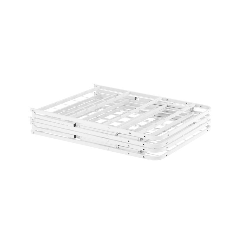 Galindo-14" Metal Platform Bed Frame Steel with Slat Support Folding Platform Bed, Twin, Black