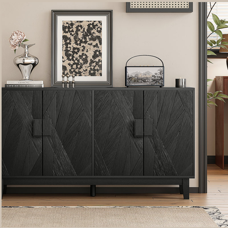 Buffet de rangement avec armoire latérale, buffet multifonctionnel moderne
