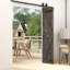 Porte de grange pliante en bois massif de style K avec trousse de quincaillerie - assemblage requis-101127219-109360456