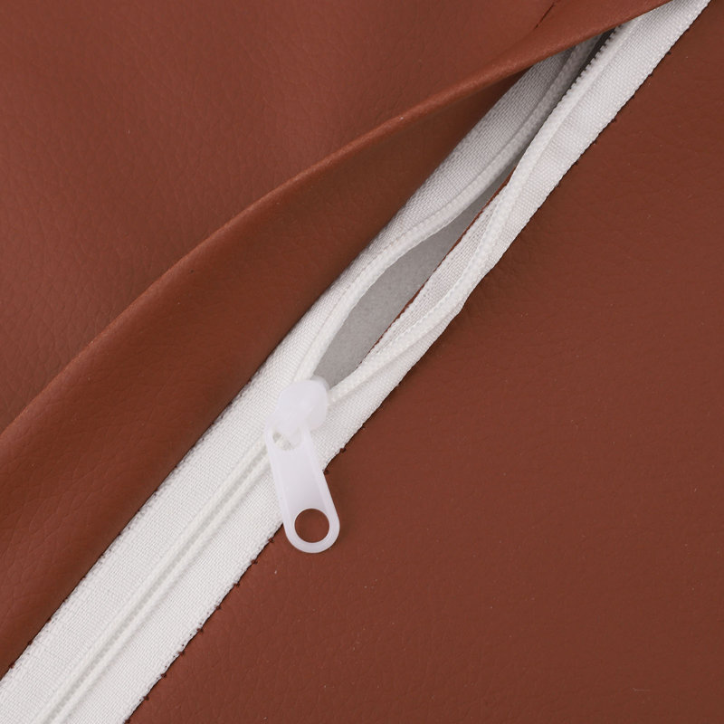 Coussin de positionnement corporel en cuir brun avec support en éponge et rehausseur amovible pour les bras