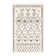 Mossy Moroccan Charcoal Grey/Beige Area Rug