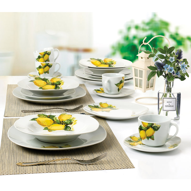 20 Piece Ceramic Dinnerware Set - Service for 4