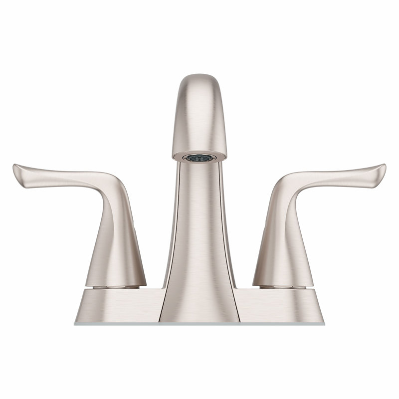 Willa Centerset Bathroom Faucet with Drain Assembly, Spot Defense Brushed Nickel