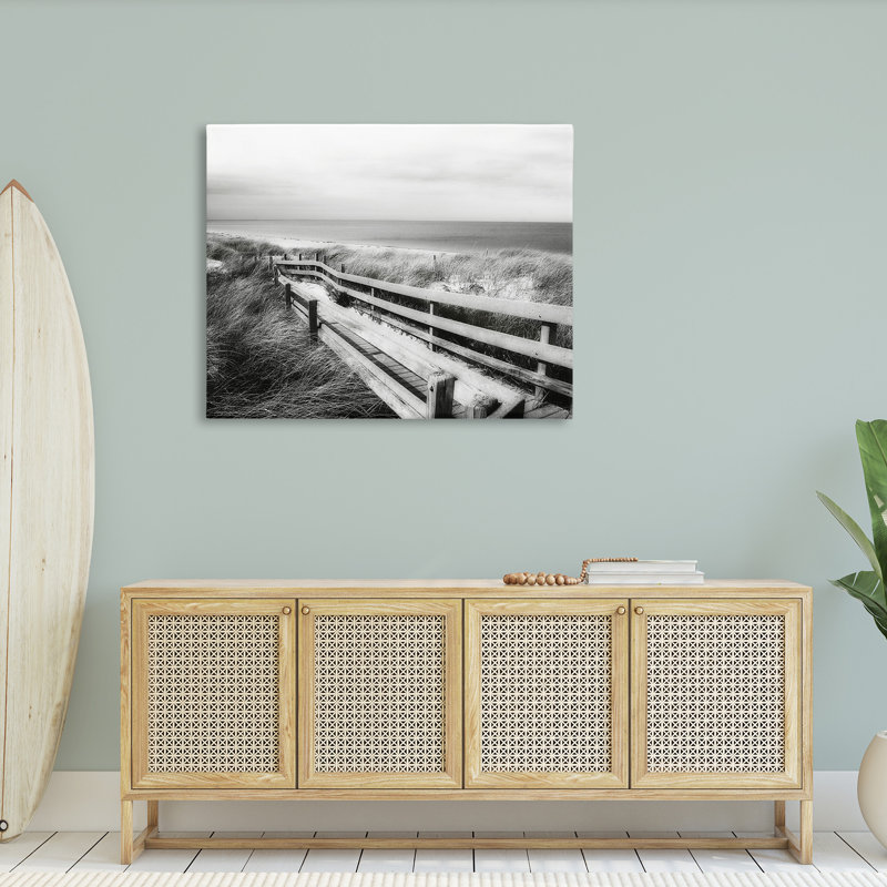 «Coastal Boardwalk Landscape» sur, H 36 po x l 48 po