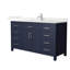 Beckett 60" Freestanding Single Bathroom Vanity with Quartz Top-297209262-297209256-297209261