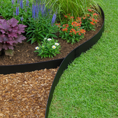 40” L X 2” W X 1.2” H Stainless Steel Garden Edging Complete Set With Included Installation Nails, No-dig Landscape Edging Kit