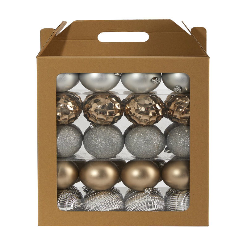 Ensemble de boules de Noël 40 pièces, Argent