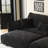 Black Multifunctional Motorized Sofa-258283034
