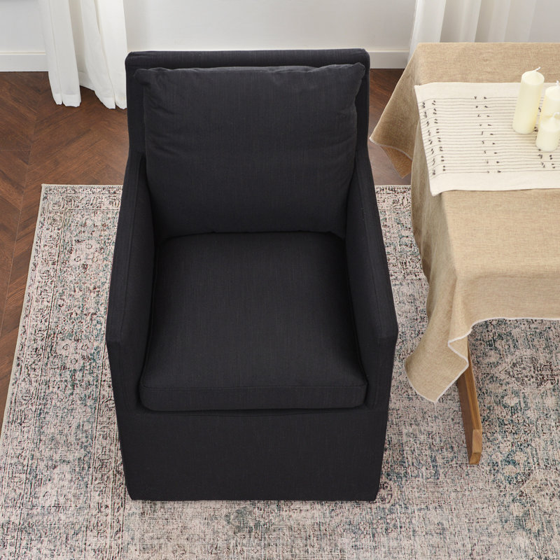 Fauteuil de salle à manger Cheryal , Noir, noir, noir, noir