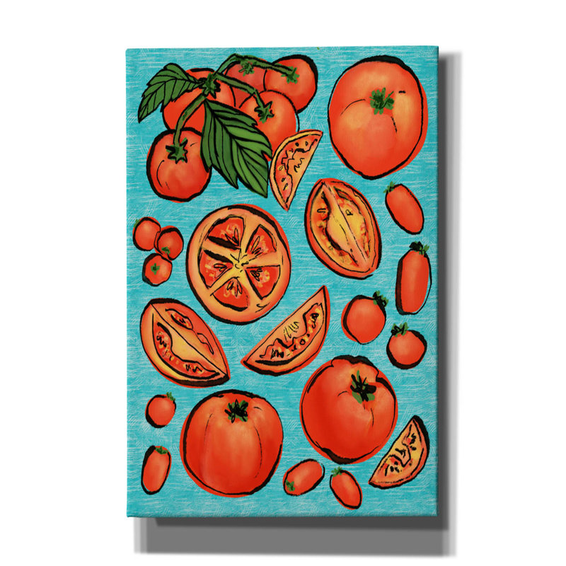 «Tomatoes» par Elizabeth Caldwell, art mural, H 18 po x l 12 po