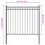 Lodovica 51.18cm H x 66.93cm W Black Metal Fence Panels