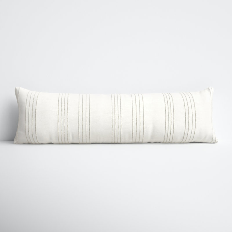 Fez Striped Cotton Reversible Throw Pillow