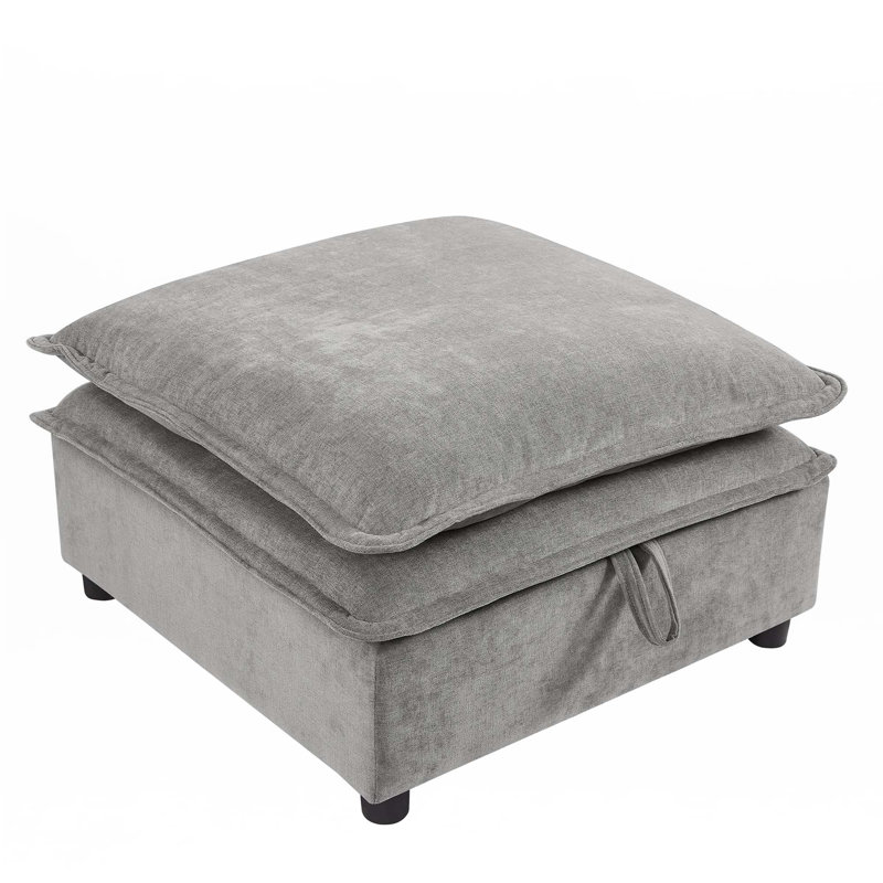 Canapé modulaire en U, Polyester gris