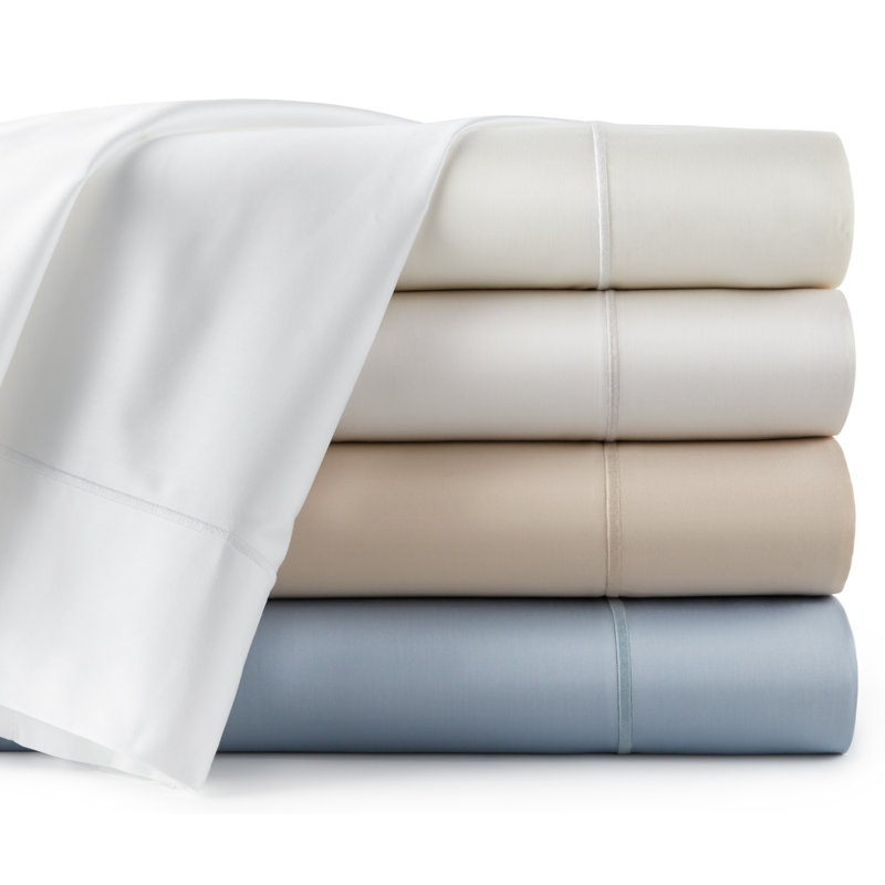 Twin Blue Cotton Sateen Bedding Set