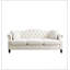 Canapé Chesterfield 79 pouces en velours gris pour salon, canapé 3 places