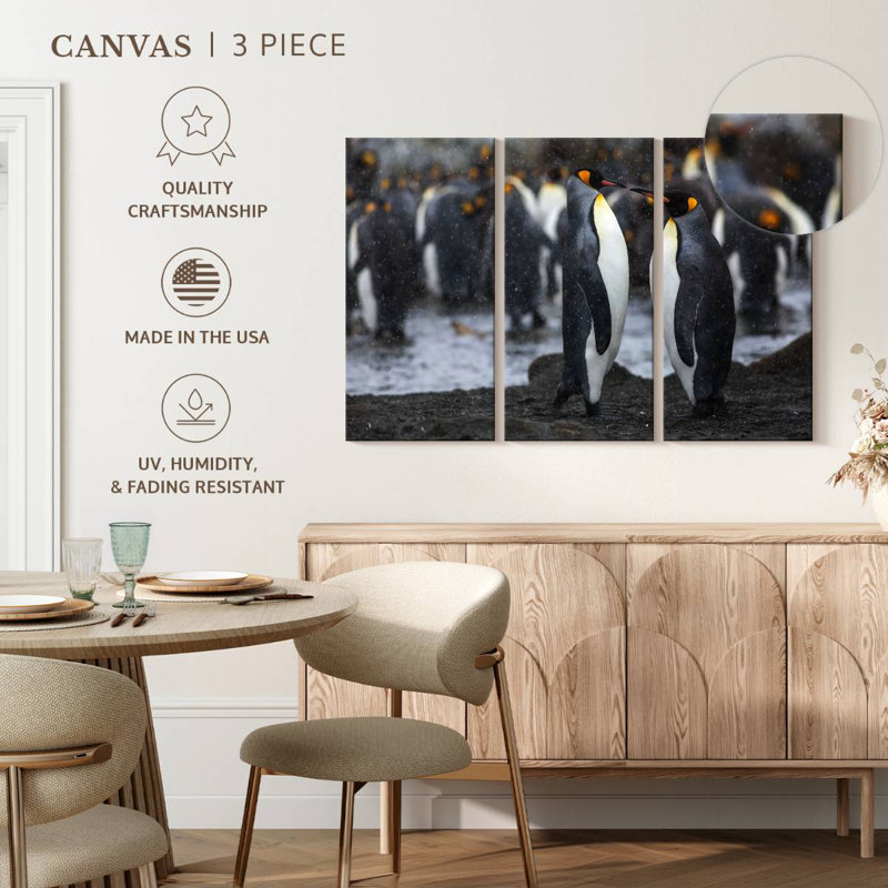 Brampt Penguin Romance, 32" H x 50" W
