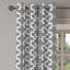 Rideau à œillets 2 panneaux Red Barrel Studio®, 50 po x 96 po, noir et blanc-106345481