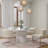Burga Round 60'' Marble Dining Table-455617777