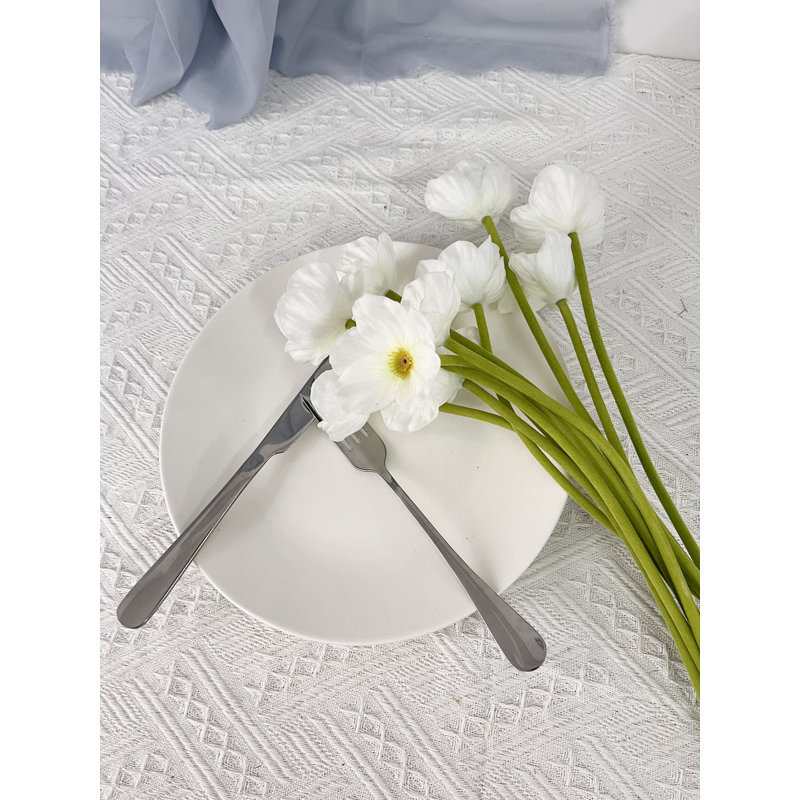 12 pièces de fleurs artificielles fausses fleurs de pavot, Blanc