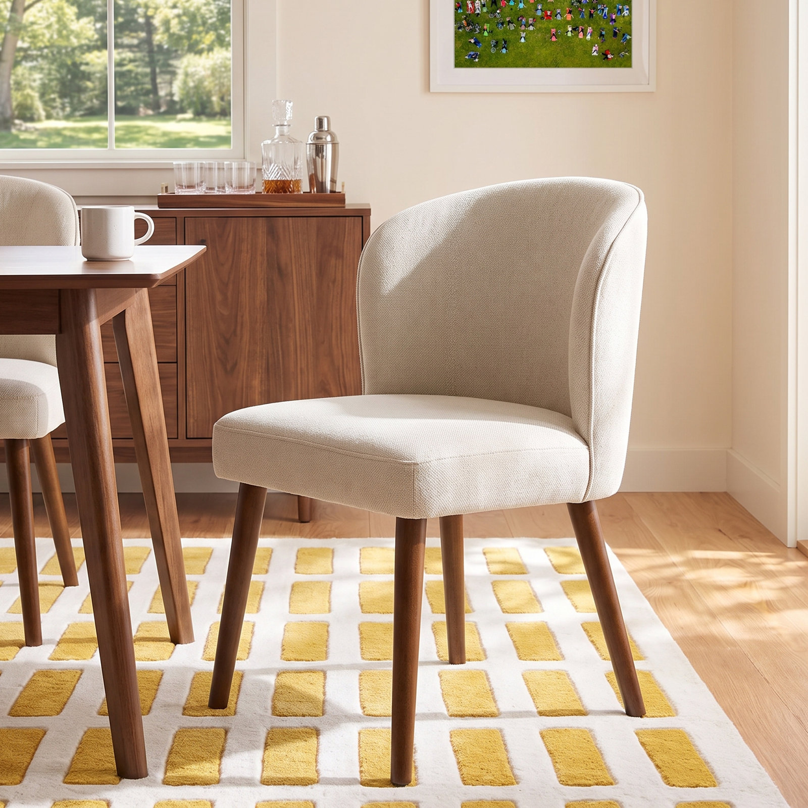 Davia Dining Chair, Linen