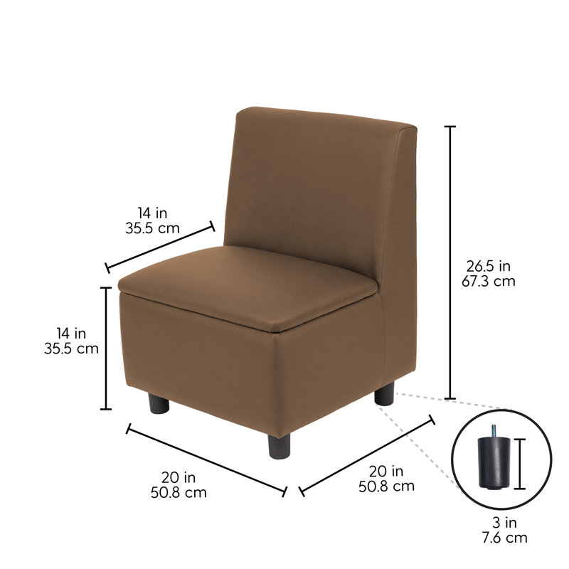 Fauteuil modulaire Kid Comfort - chocolat, Chocolat