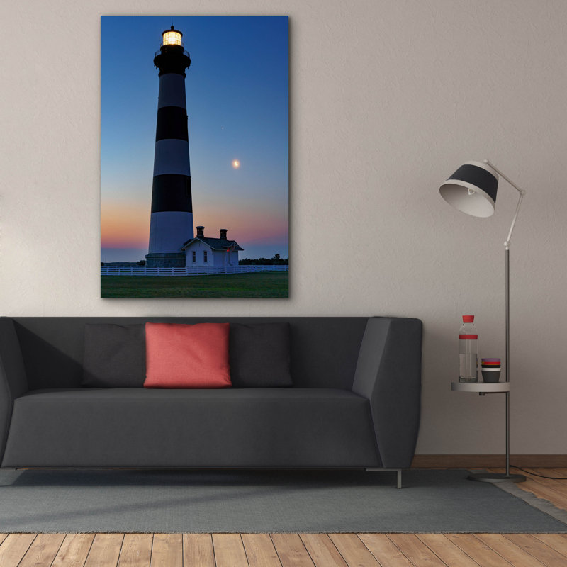 Toile épique Graffiti «Bodie Island Lighthouse» par Rick Berk, 40 po x 60 po