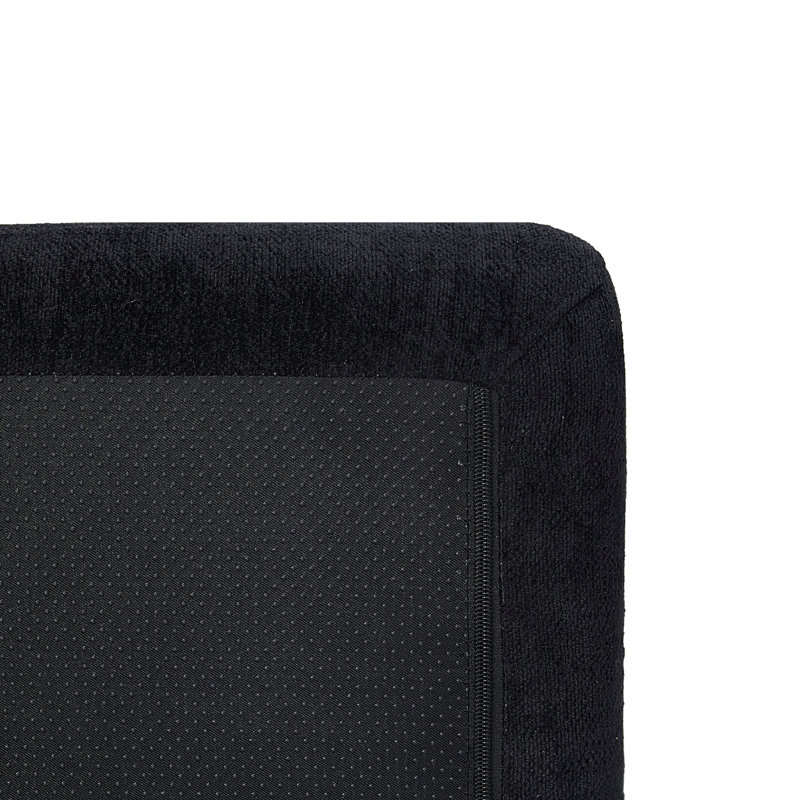 Canapé modulaire en forme de L 111,2 "avec disposition réglable - canapé 4 places avec coussins moelleux, tissu doux Mélange, gris ou noir