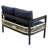 U_Style Multi-Person Outdoor Iron Sofa Set With A Table, Rattan Decoration, Waterproof, Rust-Proof, Suitable For Garden, Lawn Use-1983808257