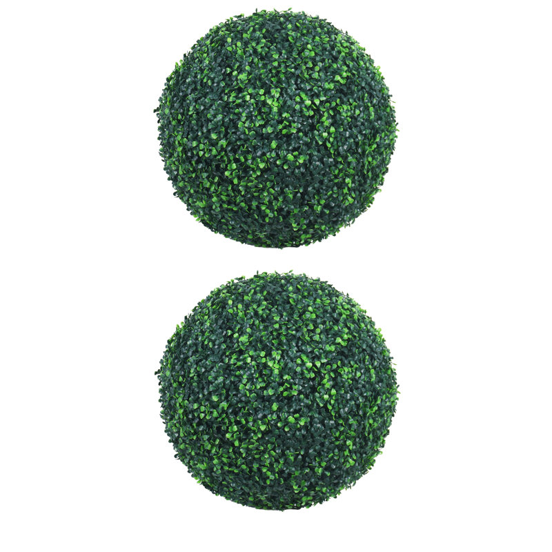 2 boules de topiaire de plante artificielle 22 po