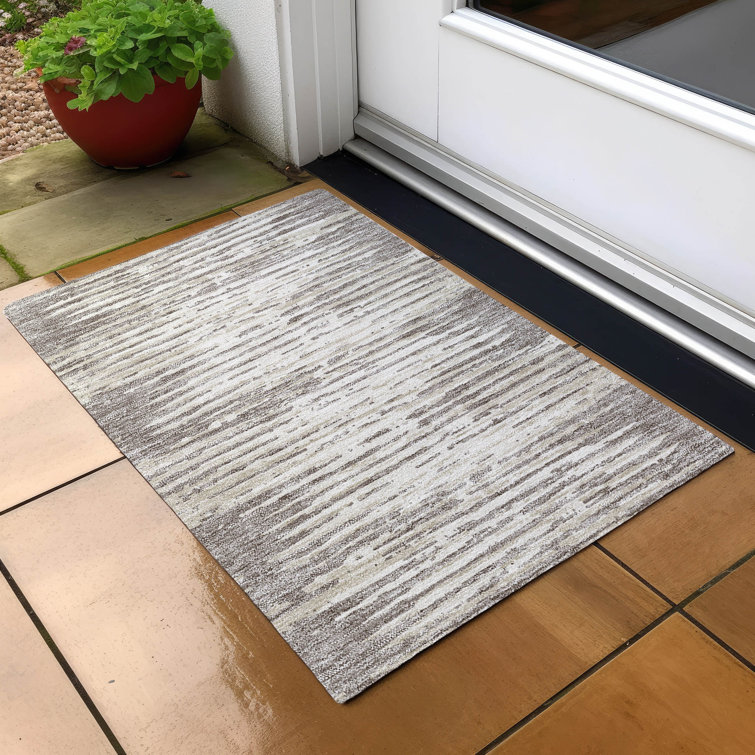 Malek Indoor/Outdoor Area Rug with Non-Slip Backing