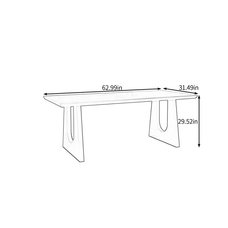 Clementon, 29.52"H x 62.99"L x 31.49"W