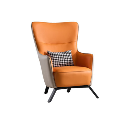 Najar Faux Leather Accent Chair