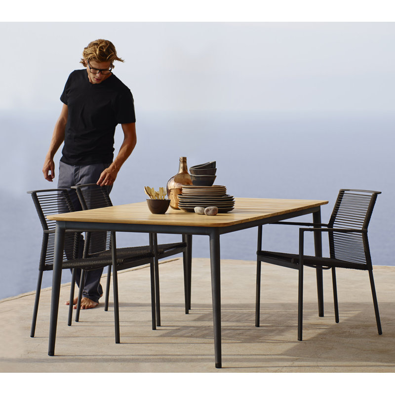 Edge Metal Patio Dining Armchair