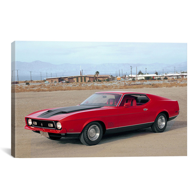 «Lyall Mustang Mach 1» par Lyall, reproduction de photo sur toile, H 40 po x l 60 po x p 1,5 po