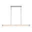 Luminaire suspendu moderne à DEL rectangulaire en verre strié