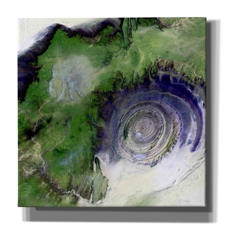 Trinx Richat Structure - Wrapped Canvas Painting | Wayfair