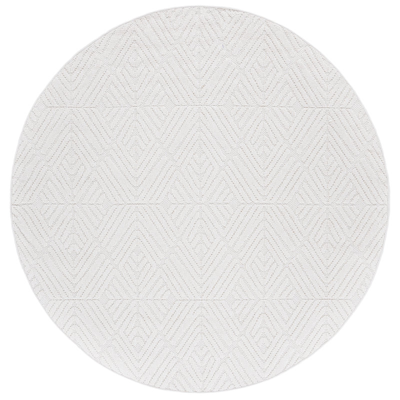 Joyner Performance Geometric Indoor/Outdoor Area Rug, Round 6'7"