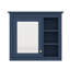 Armoire à pharmacie 30 po x 28 po avec miroir, rangement mural pour salle de bain, design moderne avec 3 tablettes ouvertes, armoire à porte réfléchissante-1930446090