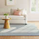 Wheaton Chevron Handmade Tufted Wool Blue/Beige Area Rug