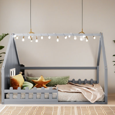 Full Size Wood House Bed