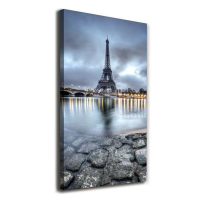 Eiffel Tower Paris - Wrapped Canvas Print