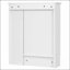 Armoire de salle de bain 3 en 1, fixation murale 24 po avec tablette réglable et barre à serviettes, miroir haute définition pour rangement de meuble-lavabo-366035168