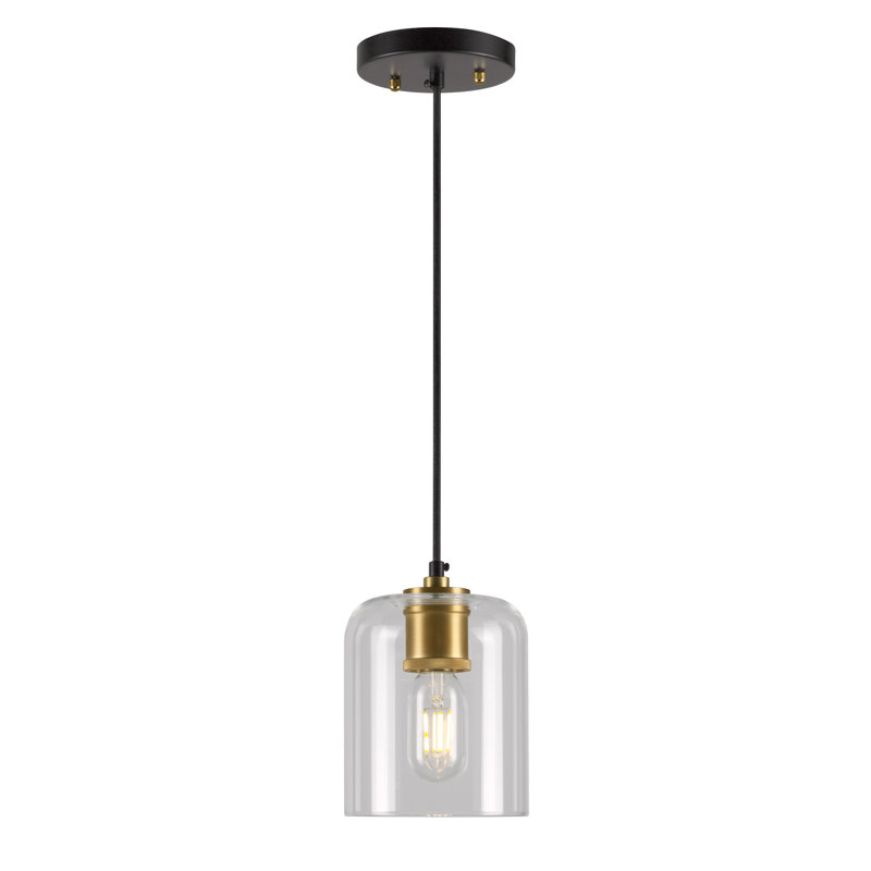 Luminaire suspendu cylindrique simple à 1 lumière Aliannah