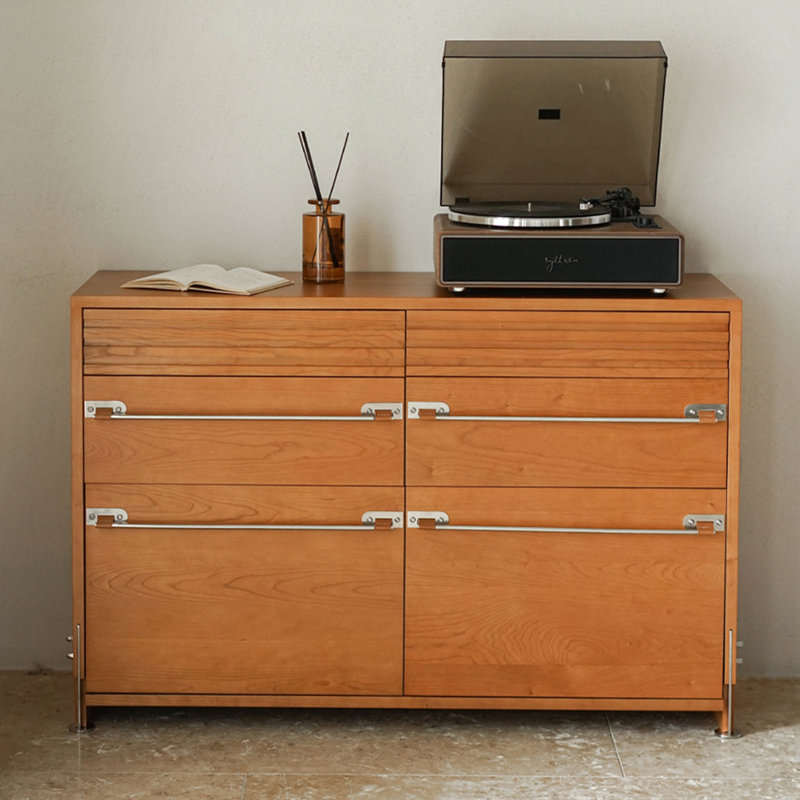 Commode d'appoint Mid-Century, Brun