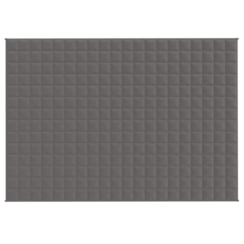 Polyester lesté vidaXL, perles de verre, L 55,1 po x L 78,7 po, Gris
